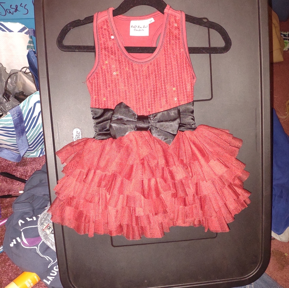 Ooh LaLa couture girls tutu dress sequin top sz2T never worn like new